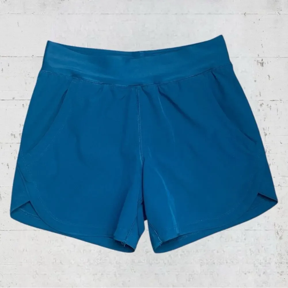Lands’ End Quick Dry Swim Short With Lining Teal Size 2 Modest Beach